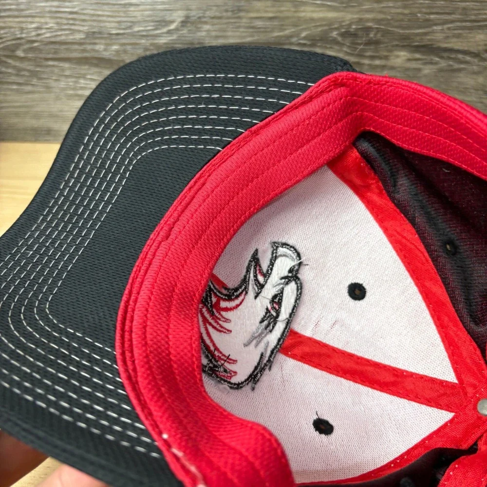 Minnetonka‎ Hat Cap Baseball Adult Small Red Baseball White Hawk High School